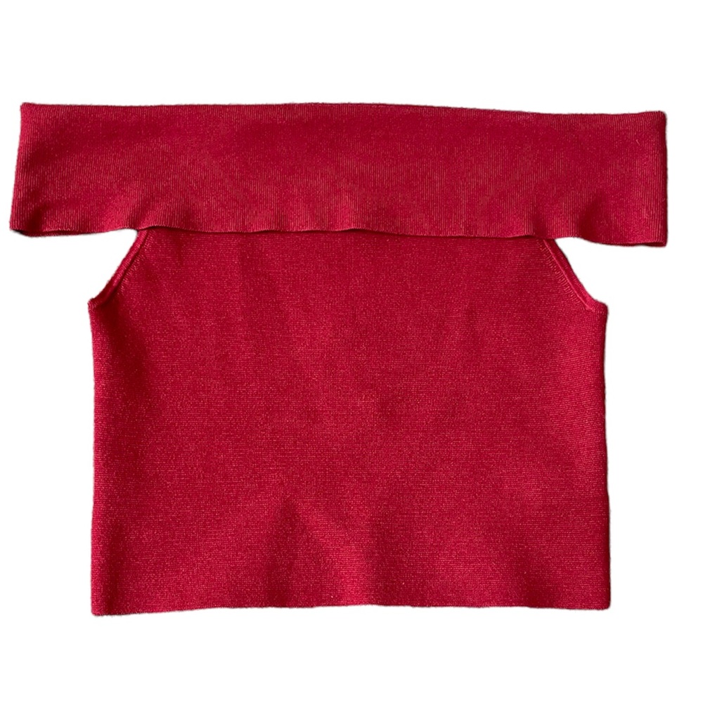 Express off shoulder crop top